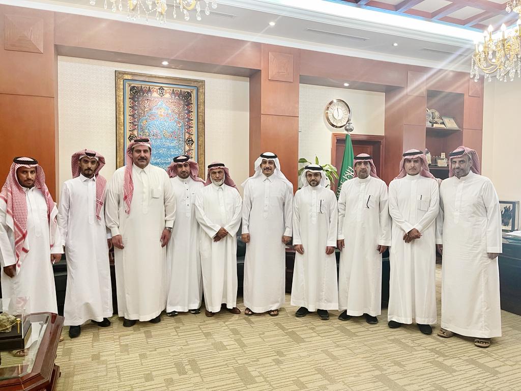 استقبال محافظ المجمعة رئيس واعضاء مجلس الادارة للجمعية ورئيس واعضاء اللجنة الاستشارية